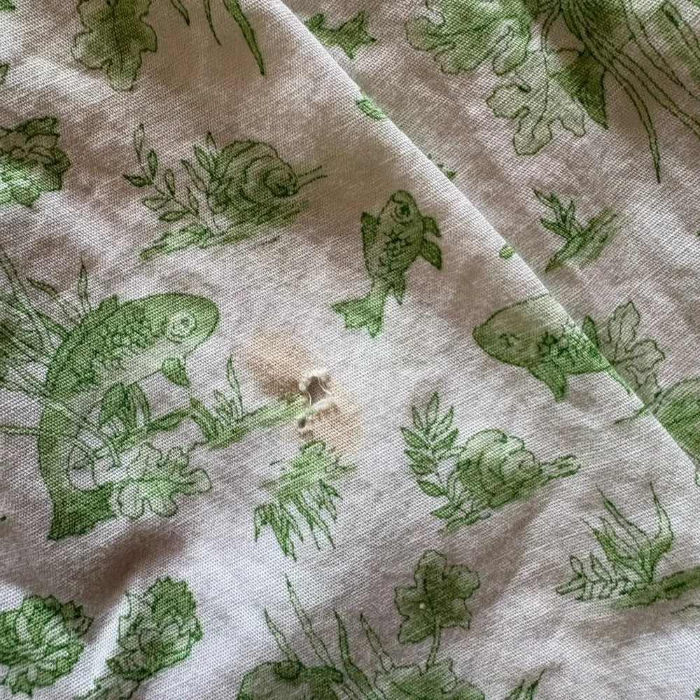 Vintage Country Corner Green Botanical Print Button-Up Dress - Picture 9 of 13